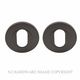 OVAL CYLINDER ESCUTCHEONS GRAPHITE NICKEL