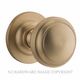 KNOB ON ROSE BRUSHED BRASS