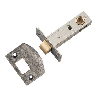 MORTICE LATCHES RUMBLED NICKEL