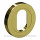 OVAL CYLINDER ESCUTCHEONS POLISHED BRASS