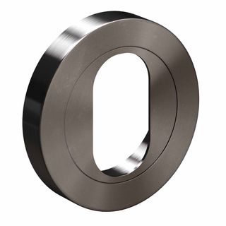 OVAL CYLINDER ESCUTCHEONS OIL RUBBED BRONZE