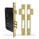 RESIDENTIAL MORTICE LOCKS UNLACQUERED BRASS