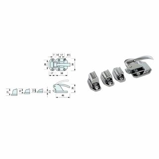 COOLER LATCHES CHROME PLATE