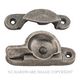 SASH WINDOW FASTENER RUMBLED NICKEL