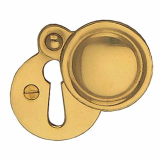 KEY HOLE ESCUTCHEONS UNLACQUERED BRASS