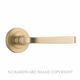 LEVER ON ROSE BRUSHED BRASS