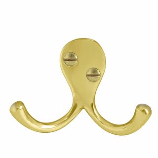 HAT-COAT & ROBE HOOKS UNLACQUERED BRASS