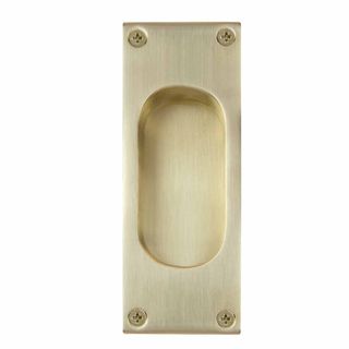 FLUSH PULLS UNLACQUERED SATIN BRASS