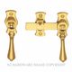 FRENCH DOOR FASTENERS UNLACQUERED BRASS