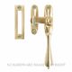 CASEMENT FASTENERS UNLACQUERED SATIN BRASS