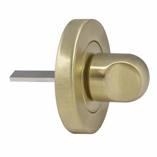 TURN KNOB ASSEMBLIES UNLACQUERED SATIN BRASS