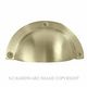 HOODED PULLS UNLACQUERED SATIN BRASS