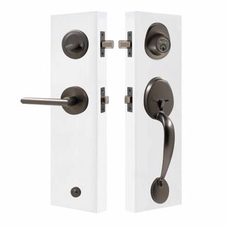 ENTRANCE GRIPSET LOCKS GRAPHITE NICKEL