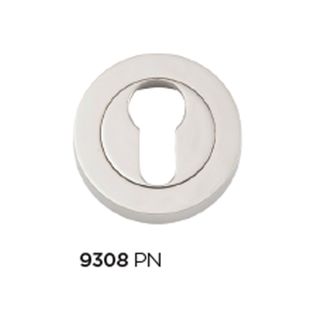 EURO CYLINDER ESCUTCHEONS POLISHED NICKEL