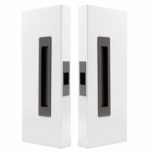 SLIDING DOOR PASSAGE SETS GRAPHITE NICKEL