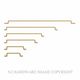 CABINET HANDLES UNLACQUERED SATIN BRASS
