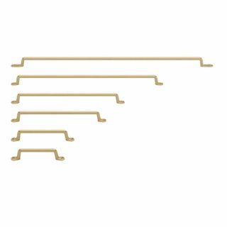 CABINET HANDLES UNLACQUERED SATIN BRASS