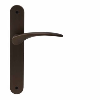LEVER ON PLATE COCOA BRONZE