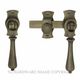 FRENCH DOOR FASTENERS ROMAN BRASS