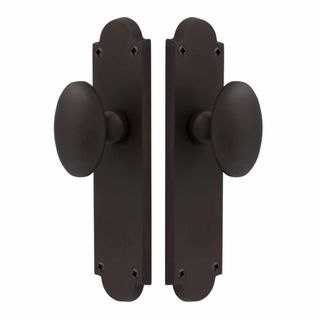 KNOB ON PLATE VINTAGE BRONZE