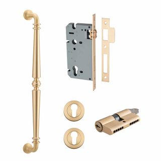 PULL HANDLE LOCK KITS BRUSHED GOLD