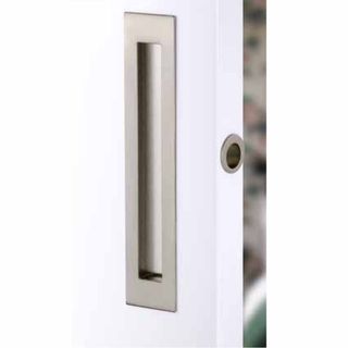 SLIDING DOOR PASSAGE SETS SATIN NICKEL