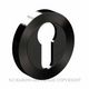 EURO CYLINDER ESCUTCHEONS SATIN BLACK CHROME