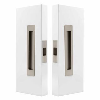 SLIDING DOOR PASSAGE SETS BRUSHED NICKEL