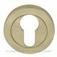 EURO CYLINDER ESCUTCHEONS UNLACQUERED SATIN BRASS