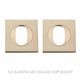 OVAL CYLINDER ESCUTCHEONS BRUSHED BRASS