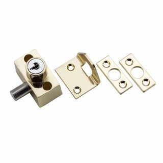 SLIDING WINDOW LOCKS POLISHED BRASS