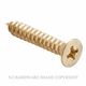 WOOD SCREWS SATIN BRASS