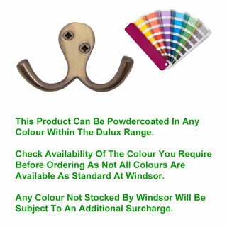 HAT-COAT & ROBE HOOKS POWDERCOAT