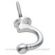 CURTAIN TIE BACK HOOKS SATIN CHROME