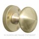 KNOB ON ROSE UNLACQUERED SATIN BRASS