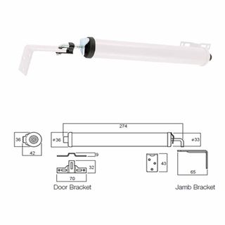 DOOR CLOSERS WHITE