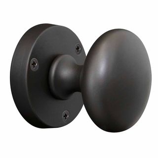 KNOB ON ROSE DARK ROMAN BRASS