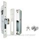 SHORT BACKSET SLIDING DOOR LOCKS SATIN CHROME