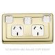 POWER SOCKET POLISHED BRASS