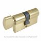 LOCK CYLINDERS POLISHED BRASS