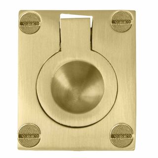 FLUSH RINGS MATT SATIN BRASS