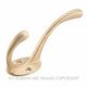 HAT-COAT & ROBE HOOKS SATIN BRASS