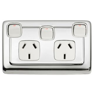 POWER SOCKET CHROME PLATE