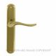 LEVER ON PLATE UNLACQUERED BRASS