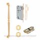 PULL HANDLE LOCK KITS POLISHED BRASS