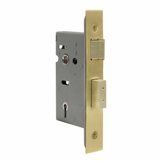 RESIDENTIAL MORTICE LOCKS MATT SATIN BRASS