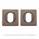 OVAL CYLINDER ESCUTCHEONS SIGNATURE BRASS