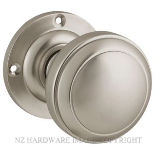 TRADCO 6569 SN MILTON KNOB ON ROSE SATIN NICKEL