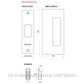 CL205 PRIVACY SET 40-46MM DOORS SNIB BOTH SIDES