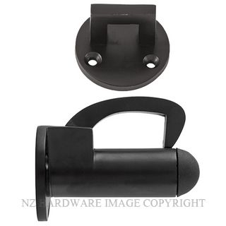 TRADCO 9675 BLK HOOK DOOR STOP MATT BLACK 67MM